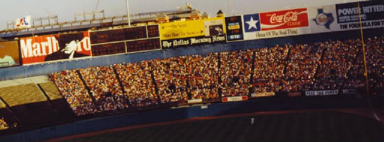 Looking across the field in Arlington