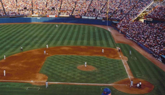 Game action in the Texas heat