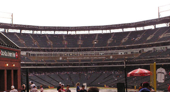 View from the Outfield- Arlington, Tx